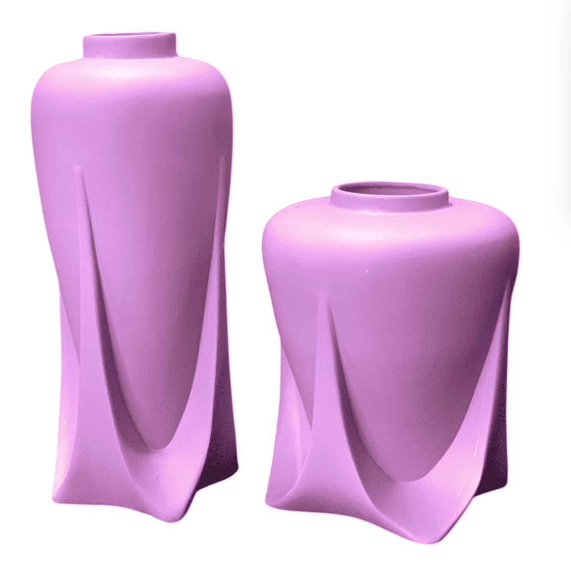 Modern Ceramic Vases Set of 2 or Single Piece, Unique Art Pottery Vase for Table or Shelf Display, Ceramic Modern Vase, Tall Modern Pottery