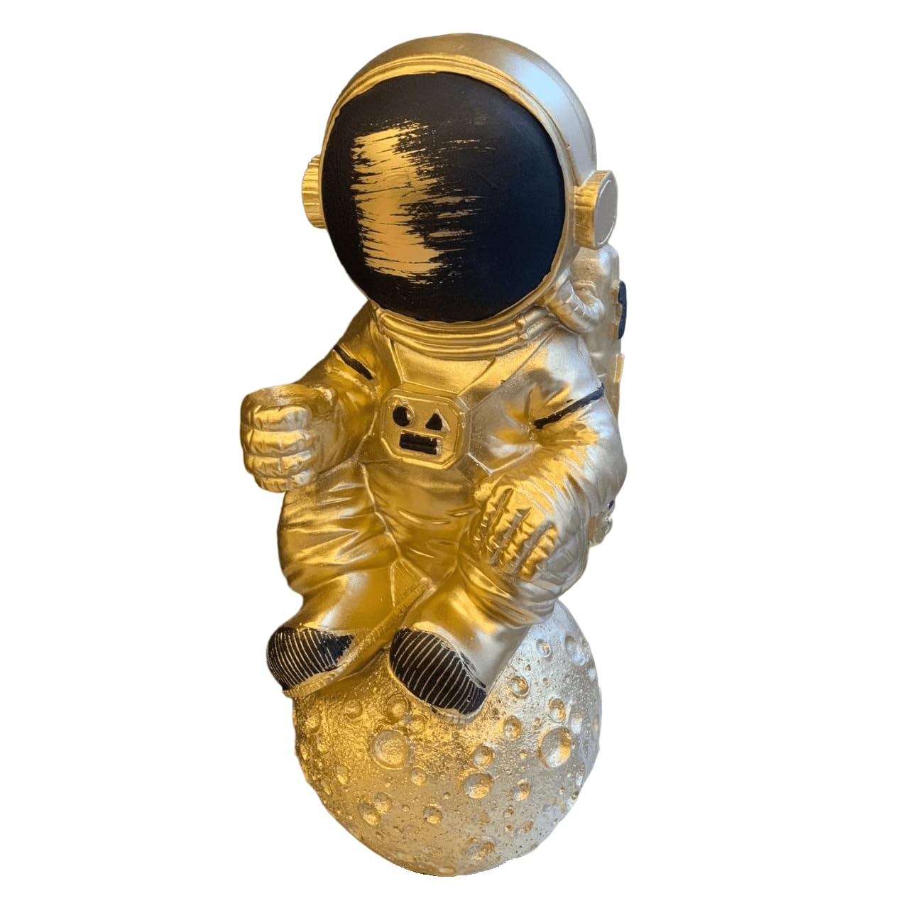 Astronaut On Moon Sculpture, Astronaut Figurine, Space-Themed Home Decor, Astronaut Ornament For Shelves, Unique Space Gifts, Space Decor, Astronaut Sculpture