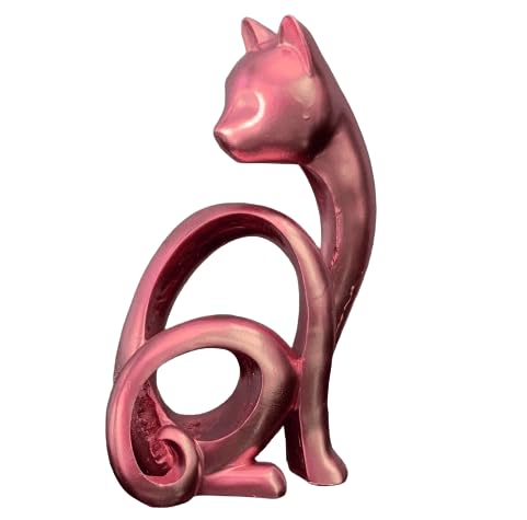 Abstract Cat Sculpture, Minimalist Cat Figurine, Geometric Cat Ornament, Cat Lover Gift, Home Accent, Geometric Cat Statue, Cat Sculpture, Cat Figurine