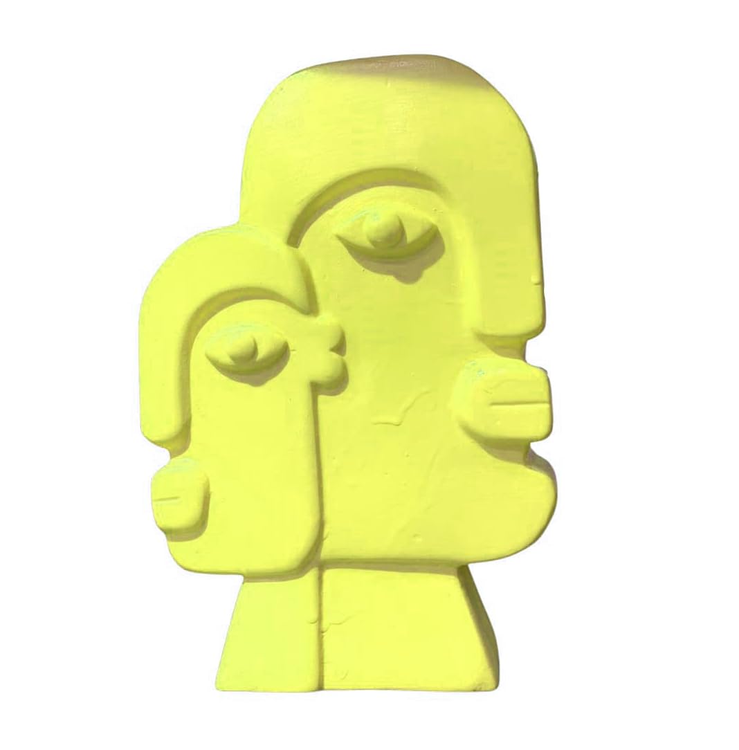 Ceramic Face Art Vase, Flower Face Vase, Abstract Face Sculpture, Nordic Style Vase, Nordic Rustic Decoration, Home Accents, Picasso Vase, Face Vase, Face Art Vase, Abstract Face Vase
