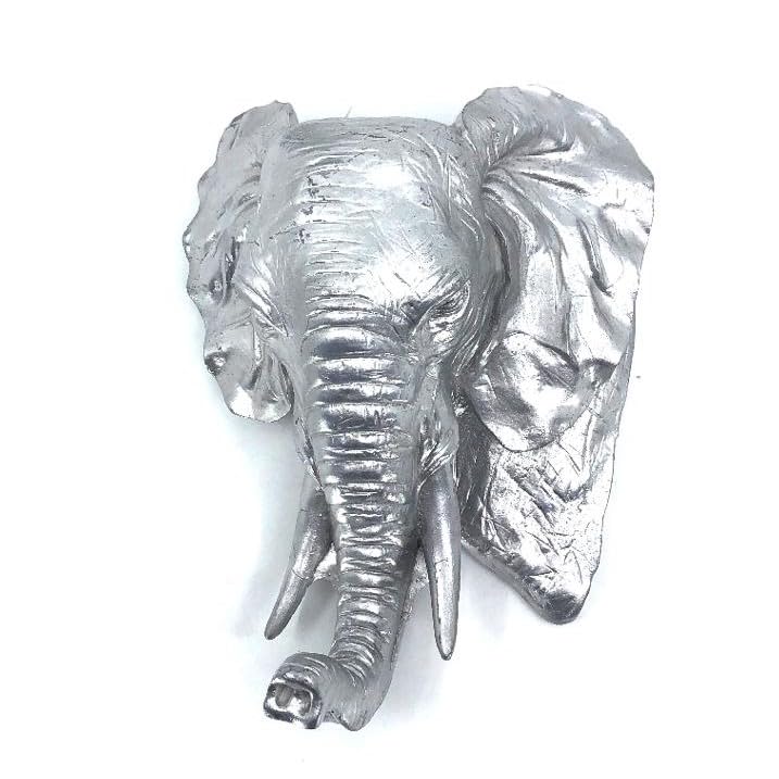 Elephant Wall Sculpture, Elegant Elephant Head Art Wall, Polyester Elephant Wall Decor, Elephant Head Wall Sculpture, Elephant Head Wall Decor, Elephant Head Wall Figurine