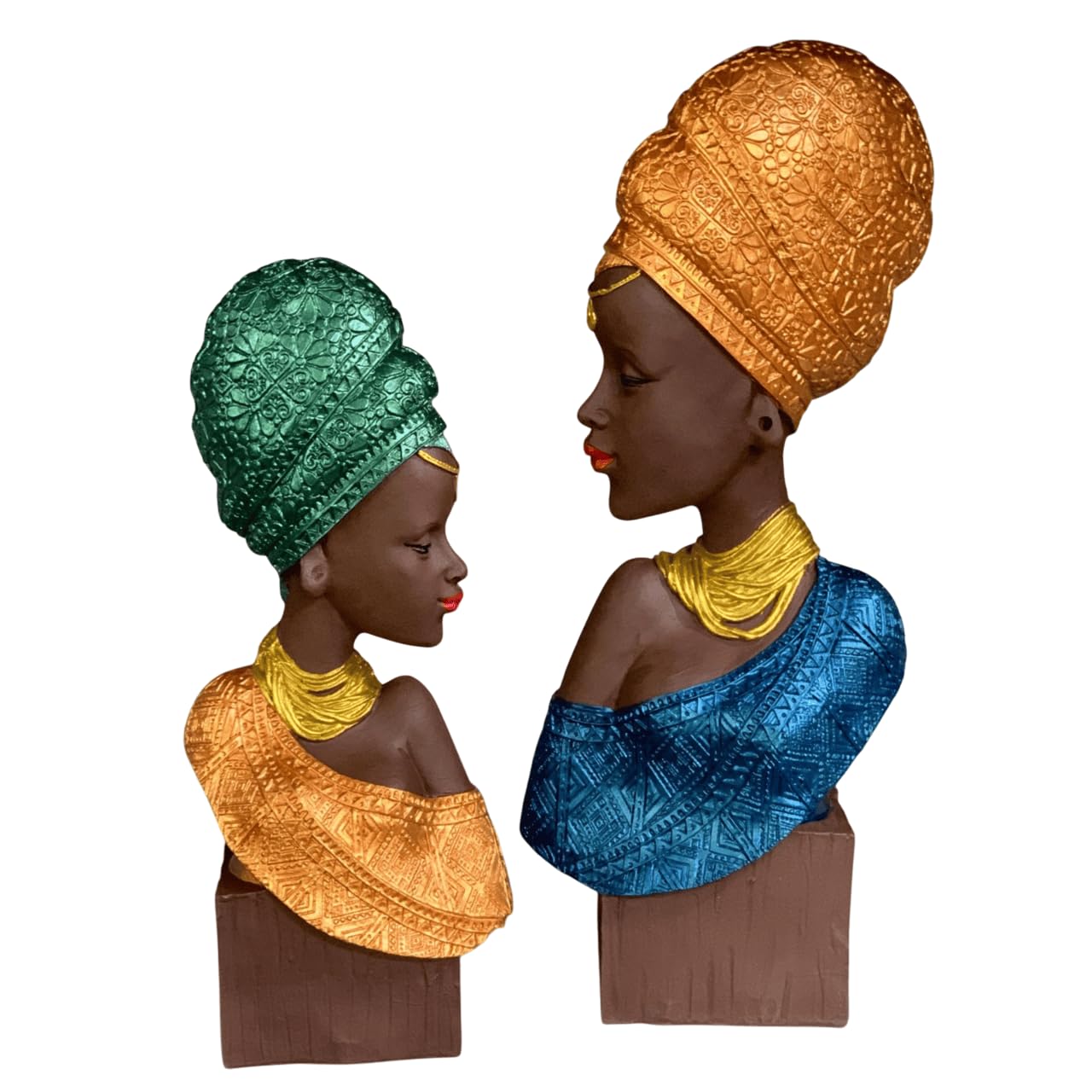 African Woman Bust Sculpture, Traditional African Art Decor, African Woman Sculpture, Ethnic Style Sculpture, Traditional African Decor, African Woman Statue