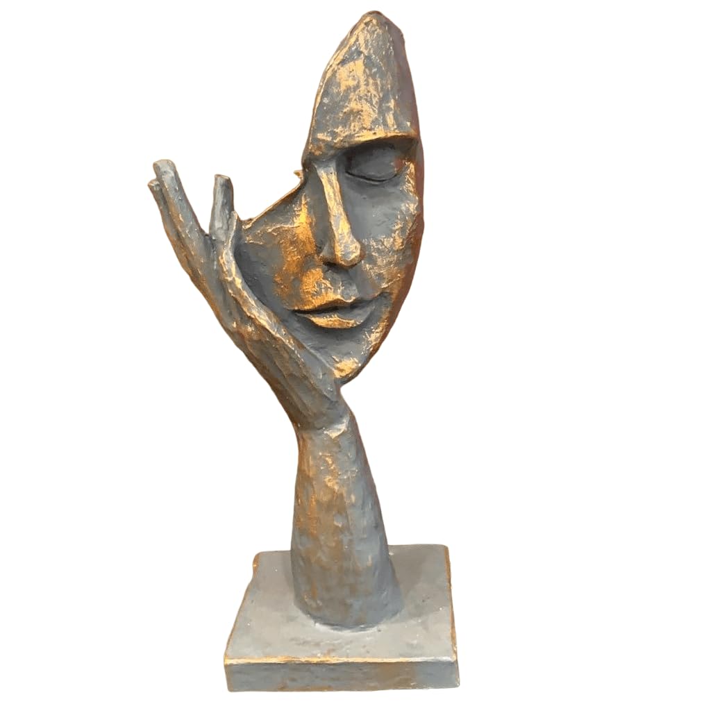 Abstrakte Gesichtsfiguren, Abstrakte Gesichtsskulptur, Hand- und Gesichtsstatue, Geschenk für Kunstliebhaber, Modernes Gesichtsdekor, Moderne Gesichtsskulptur, Moderne Gesichtsstatue, Gesichtsdekor, Gesichtsskulptur