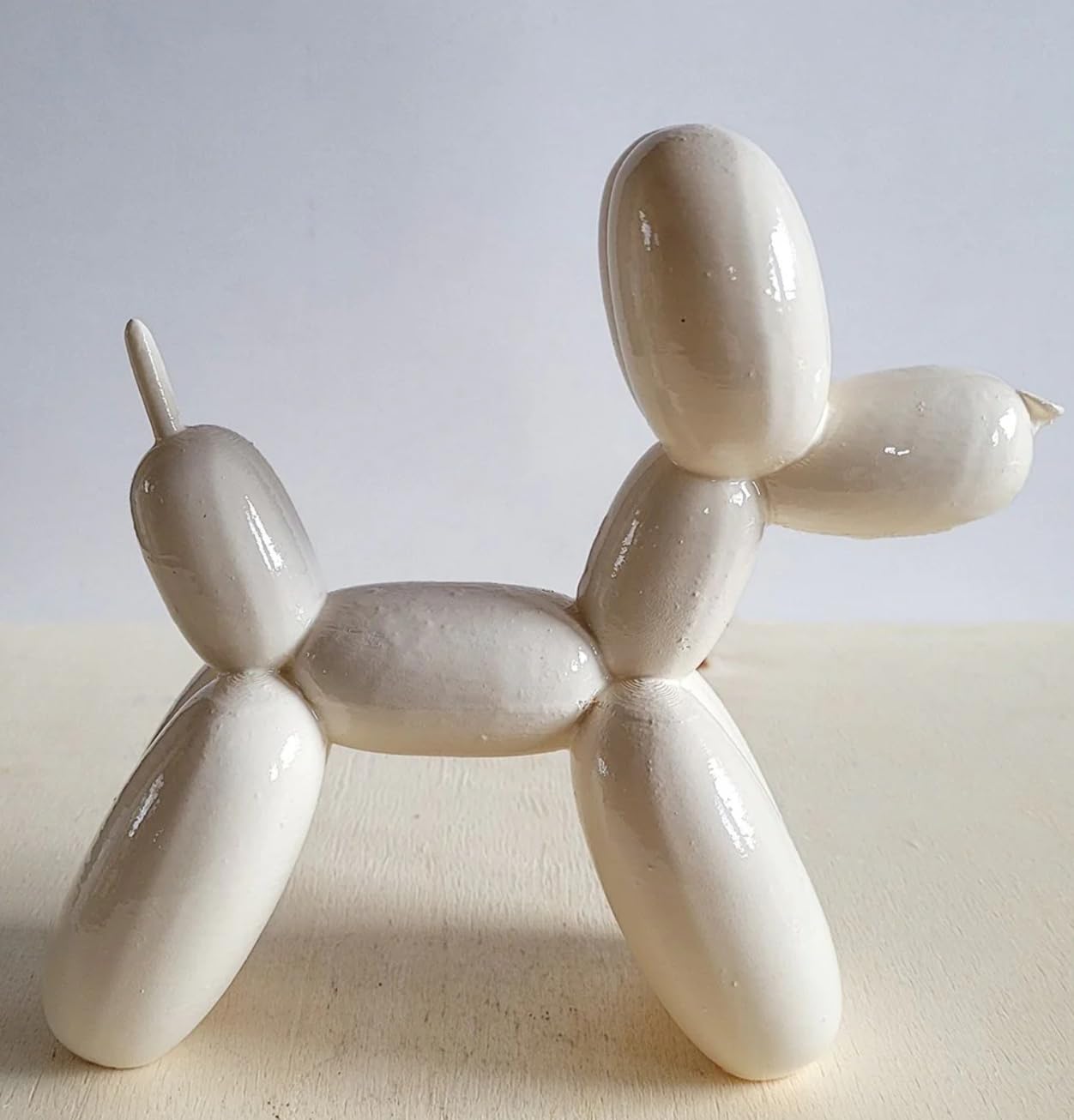 Balloon Dog Statue, Polyester Balloon Dog Figurine, Balloon Puppy Shelf Table Decor, Balloon Puppy Figurine, Balloon Animal Decor