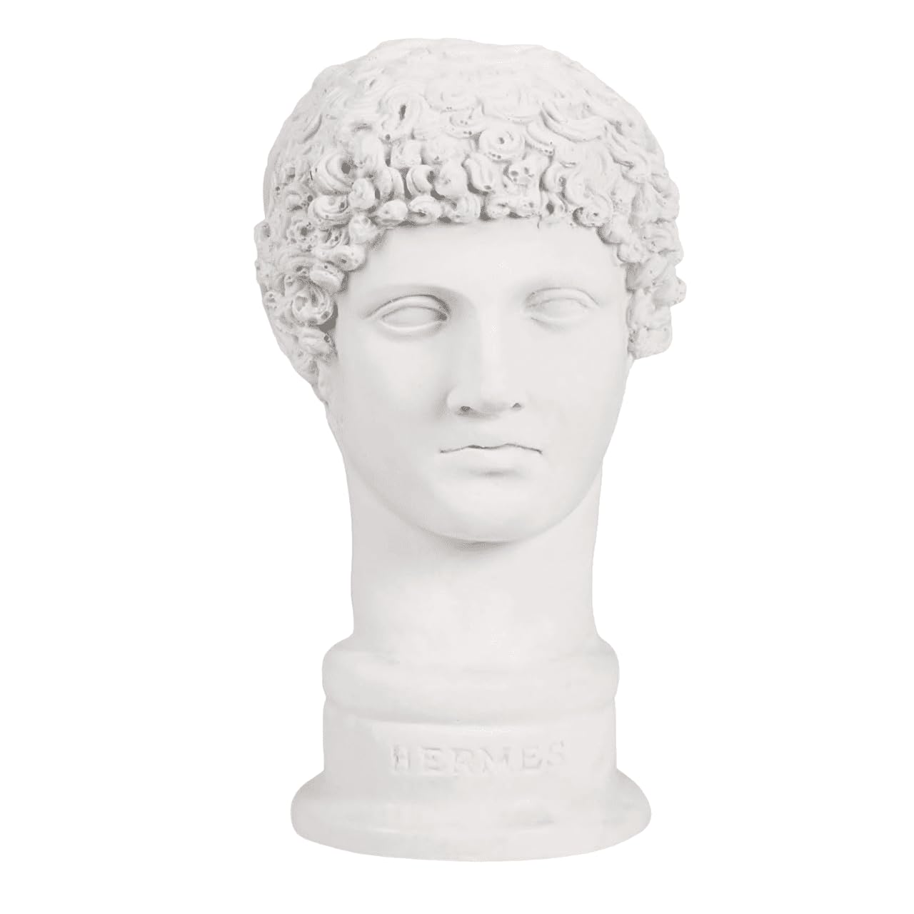 Greek Hermes Abstract Face Statue, Greek Bust Sculpture, Contemporary Greek Mythology Sculpture, Classical Bust Home Accent