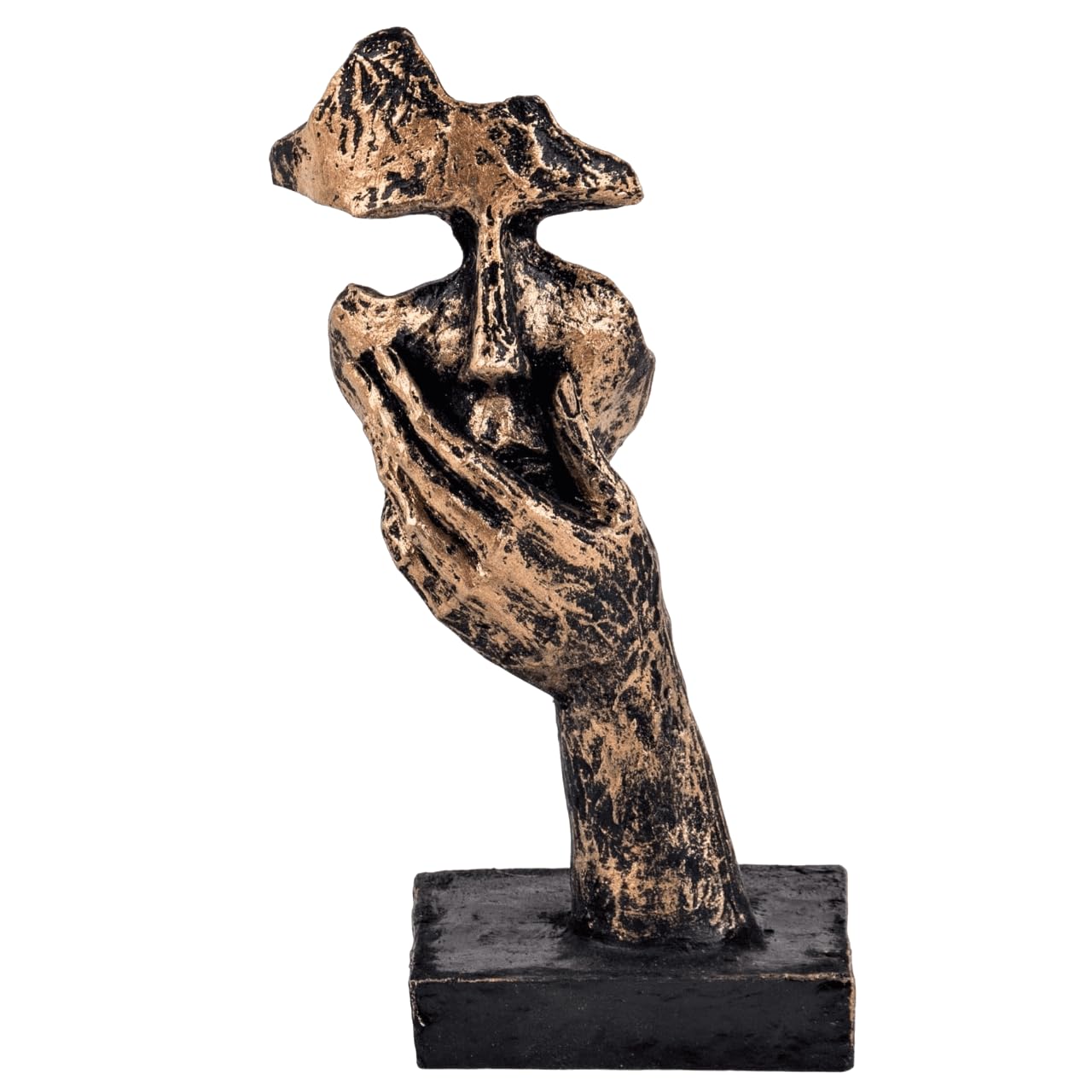 Modern Art Bust, Hand And Face Statue, Unique Home Decor, Abstract Face Sculpture, Modern Art Decor, Abstract Face Decor, Face Decor, Hand And Face Sculpture, Modern Art Statue