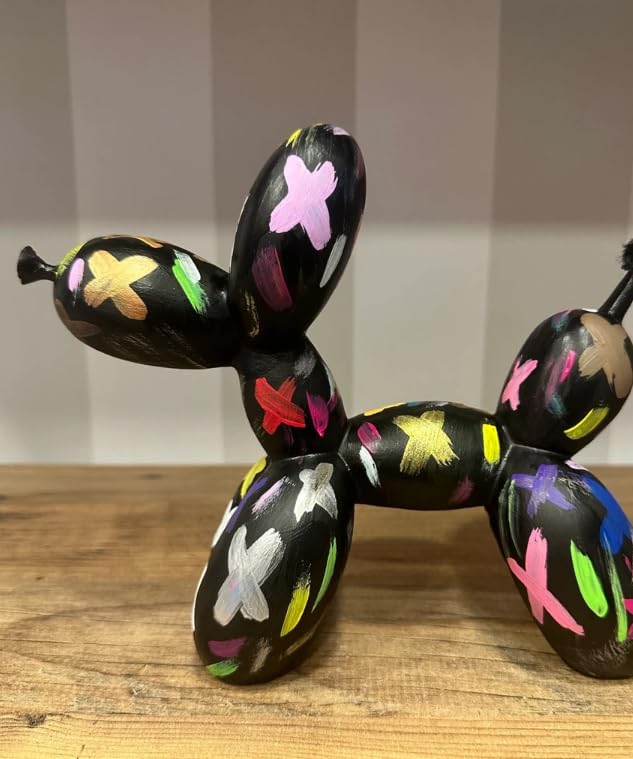 Balloon Dog Statue, Polyester Balloon Dog Figurine, Balloon Puppy Shelf Table Decor, Balloon Puppy Figurine, Balloon Animal Decor