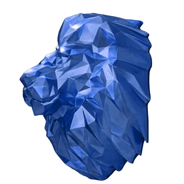 3D Lion Head Wall Sculpture, Geometric Lion Wall Art, Abstract Lion head Wall Decor, Lion Head Wall Decor, Lion Head Wall Sculpture, Lion Head Wall Statue, Lion Head Wall Decor