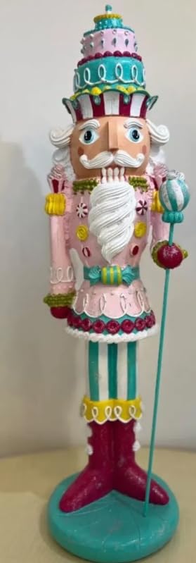Christmas Nutcracker Soldier Figurine, Colorful Nutcracker Soldier, Festive Nutcracker Statue, Soldier Pastry Maker, Nutcracker Sculpture, Nutcracker Figurine, Nutcracker Soldier Sculpture