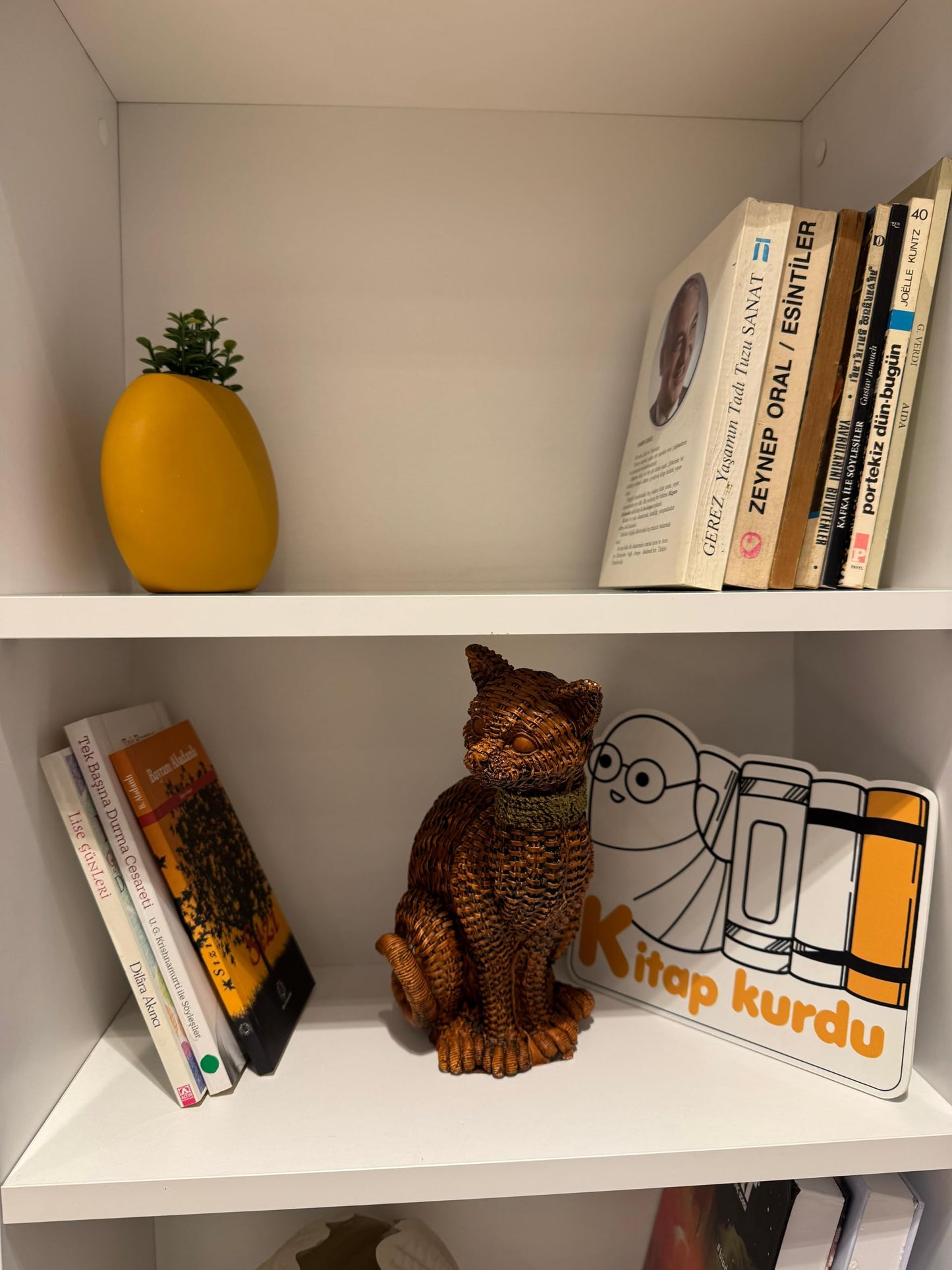 Woven Cat Statue, Handmade Polyester Cat Figurine, Unique Cat Lover Gift, Cat Statue, Woven Cat Sculpture, Cat Lover Home Decor, Cat Decor, Cat Sculpture, Cat Objects