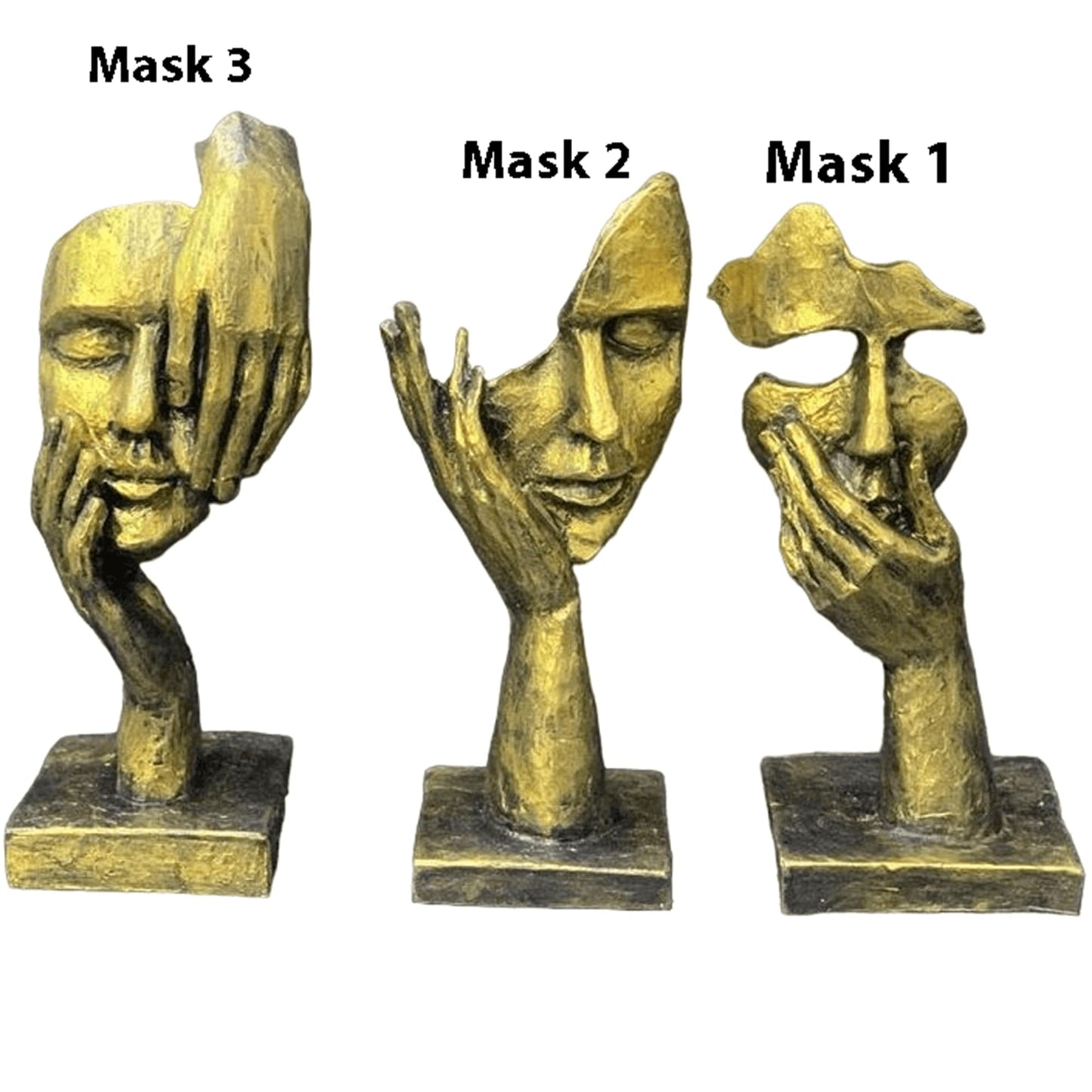 Abstract Face Sculpture Set, Tabletop Statues, Face Statue, Face Decor, Face Sculpture, Modern Face Sculpture, Modern Face Decor, Face Objects, Modern Face Statue