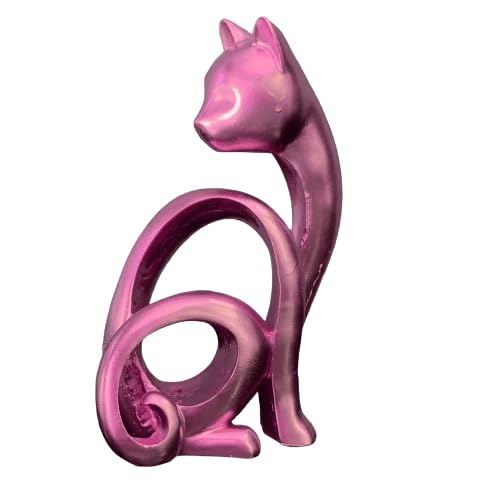 Abstract Cat Sculpture, Minimalist Cat Figurine, Geometric Cat Ornament, Cat Lover Gift, Home Accent, Geometric Cat Statue, Cat Sculpture, Cat Figurine
