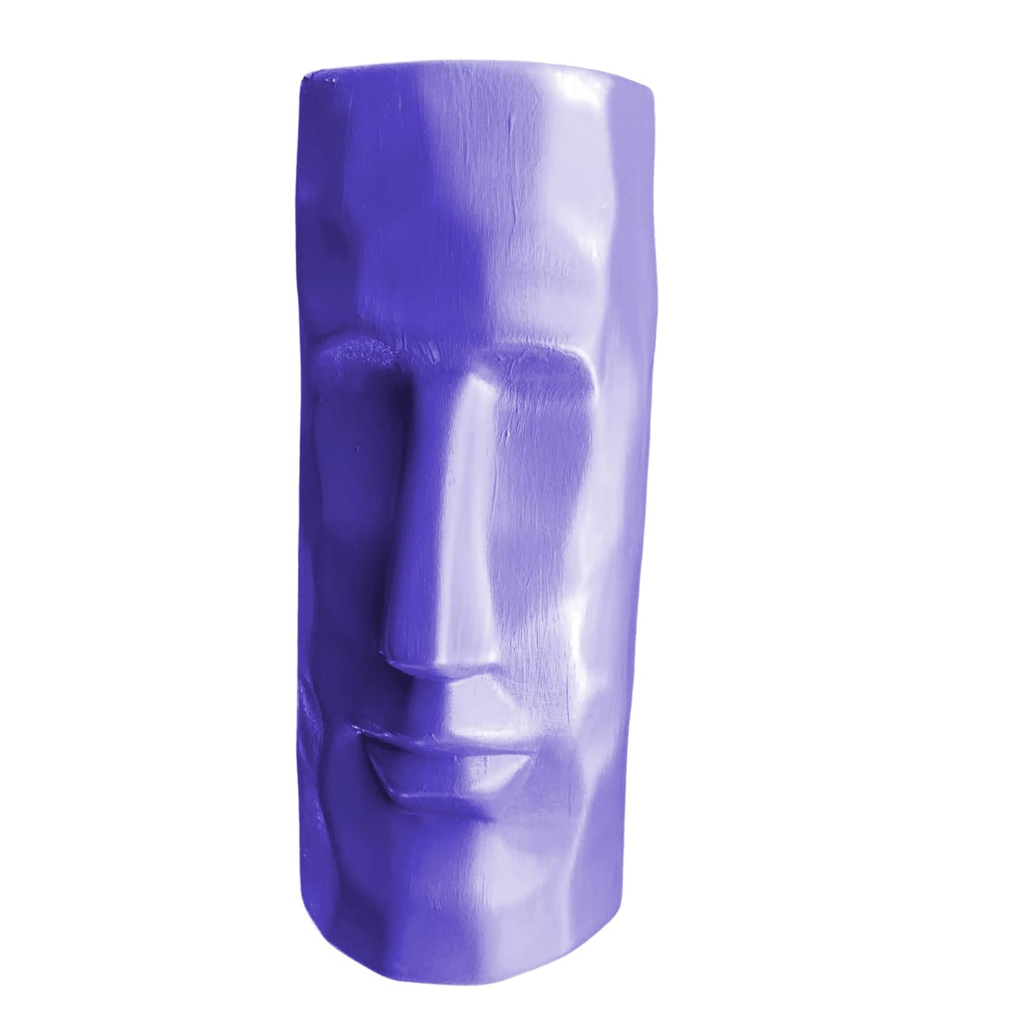 Moai Head Ceramic Vase, Face Ceramic Vase, Moai Head Vase, Face Shape Flowerpot, Polynesian Head Planter, Abstract Sculpture Vase, Face Vase, Moai Vase, Face Flowerpot Vase