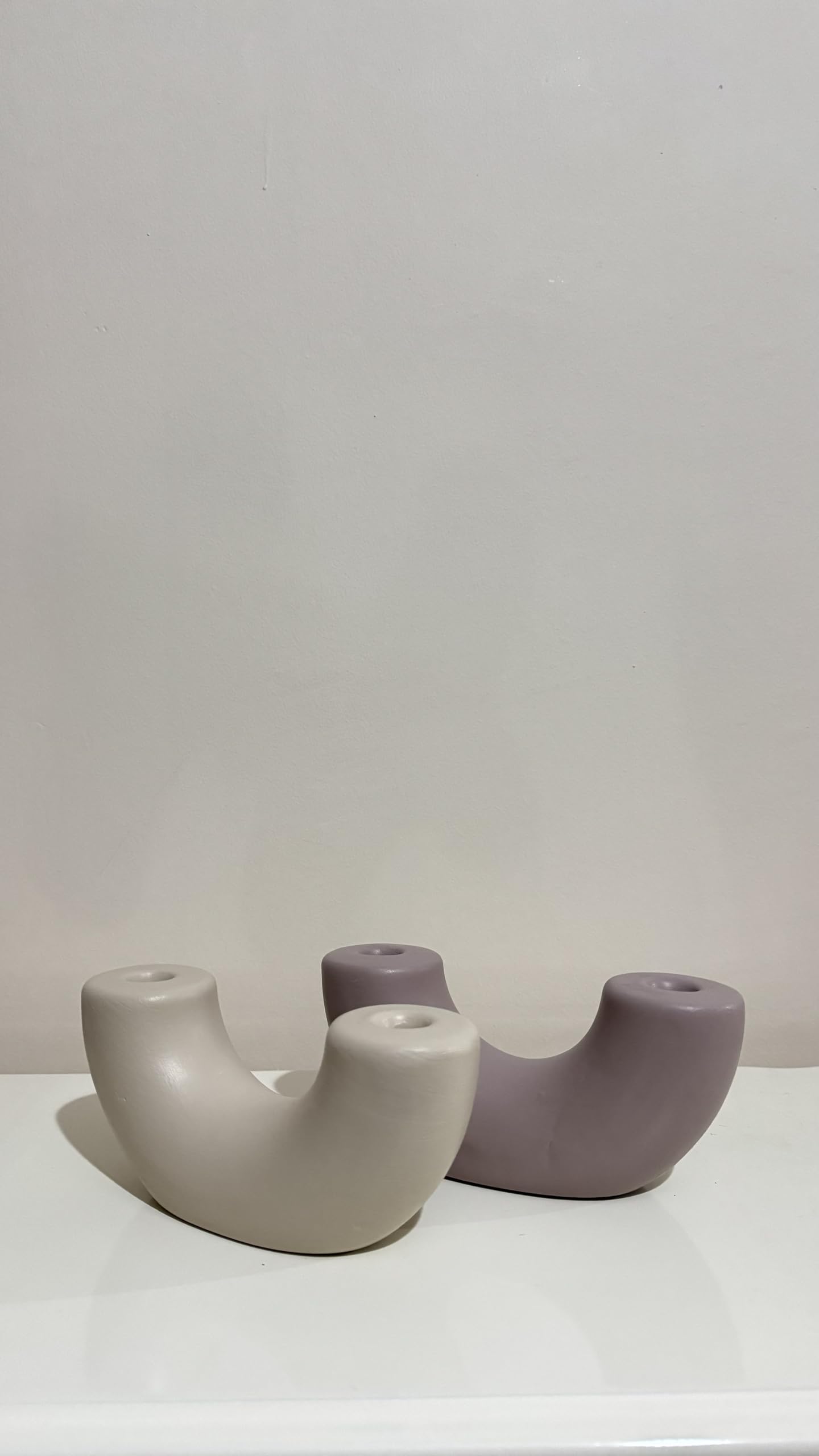 Ceramic U-shaped Sculpture, Handmade Ceramic Decor, Decorative Art Object, Home Accents, Minimalist Tabletop Art Decor, Shaped Sculpture, Shaped Vase, Tabletop Vase