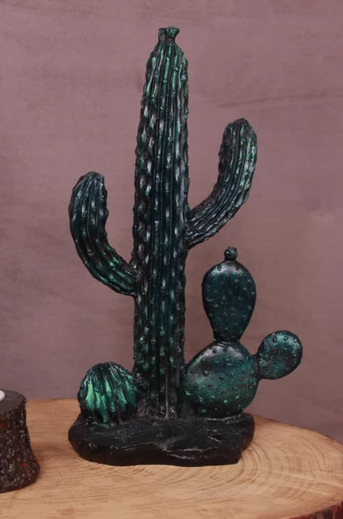 Decorative Cactus Statue, Polyester Cactus Decor, Cactus Statue, Cactus Home Decor, Artificial Cactus Art, Cactus Table Decor, Cactus Decor