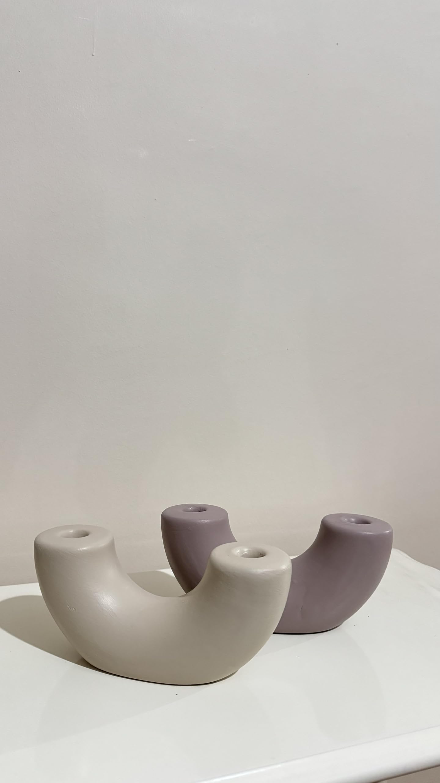 Ceramic U-shaped Sculpture, Handmade Ceramic Decor, Decorative Art Object, Home Accents, Minimalist Tabletop Art Decor, Shaped Sculpture, Shaped Vase, Tabletop Vase