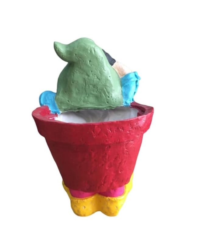 Gnome Plant Pot for Outdoor Garden, Whimsical Garden Planter, Cute Gnome Flower Pot, Gnome Plant Pot, Outdoor Gnome Planter, Cute Flower Pot