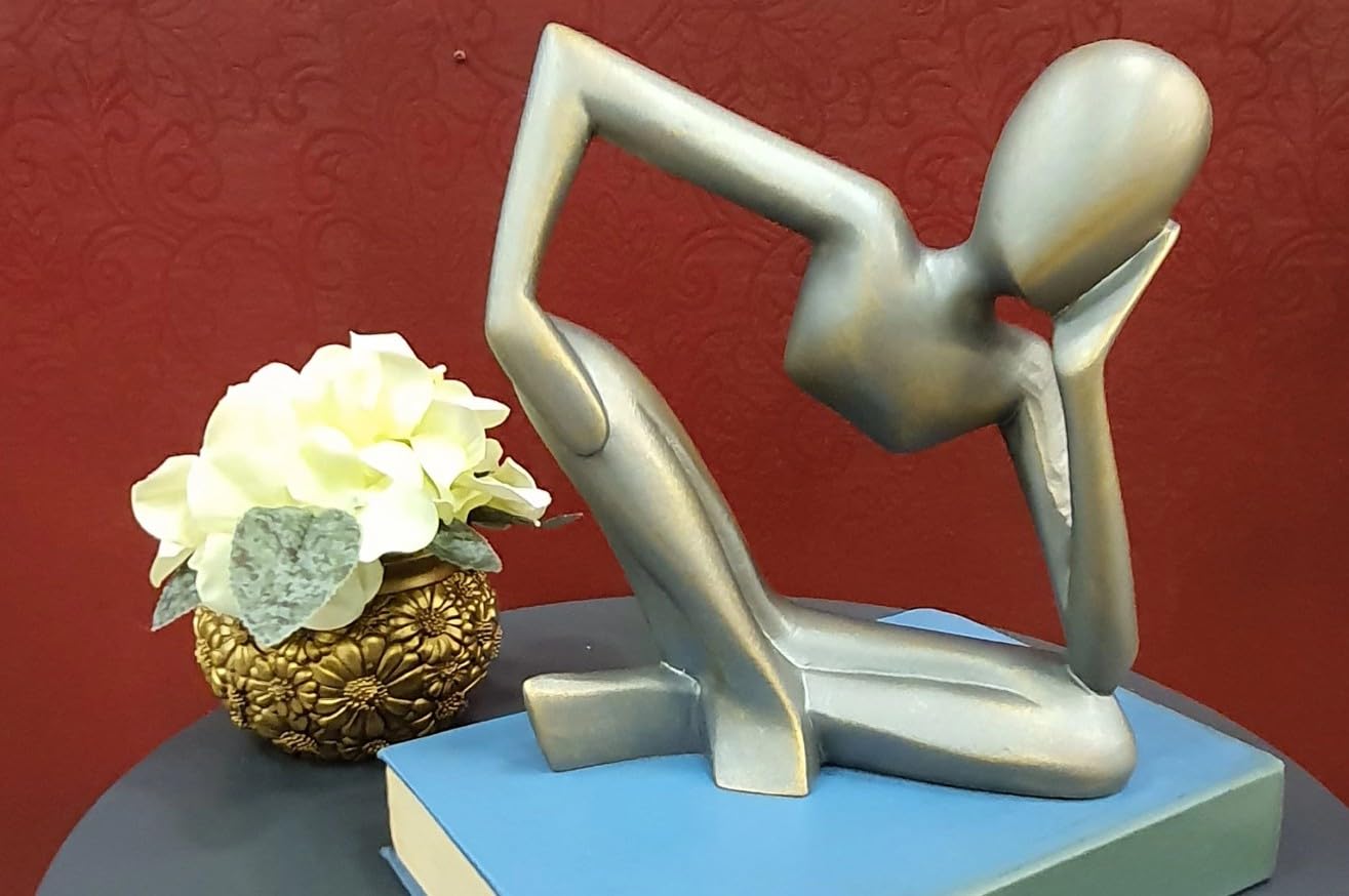 Abstract Thinker Statue, Modern Thinker Statue, Polyester Thinker Figurine, Thinker Man Decor, Thinker Statue, Thinker Sculpture, Thinker Man Sculpture, Thinker Man Statue