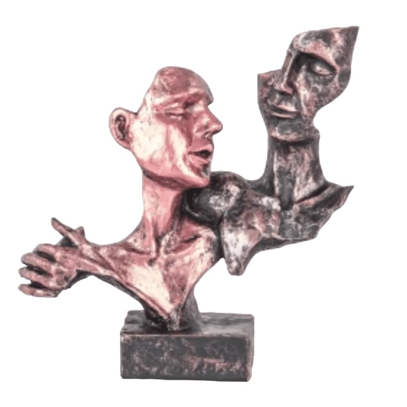 Romantic Couple Sculpture, Abstract Kissing Couple Statue, Anniversary Gift, Love Gift Idea, Couple Decor, Couple Statue, Love Couple Statue, Love Couple Decor