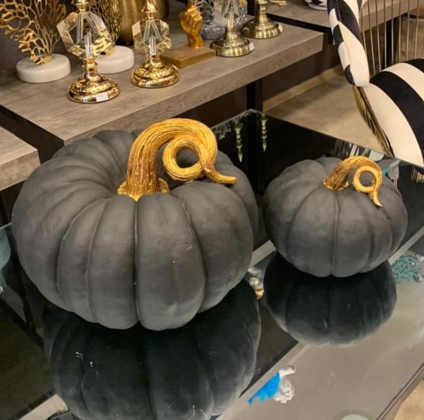 Decorative Pumpkin Set or Single, Autumn Home Decoration, Pumpkin Decor, Halloween Centerpiece, Autumn Home Decor, Elegant Fall Decoration, Pumpkin Sculpture, Pumpkin Statue