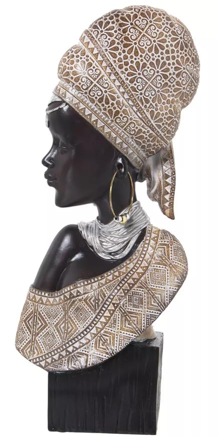 African Woman Bust Sculpture, Traditional African Art Decor, African Woman Sculpture, Ethnic Style Sculpture, Traditional African Decor, African Woman Statue