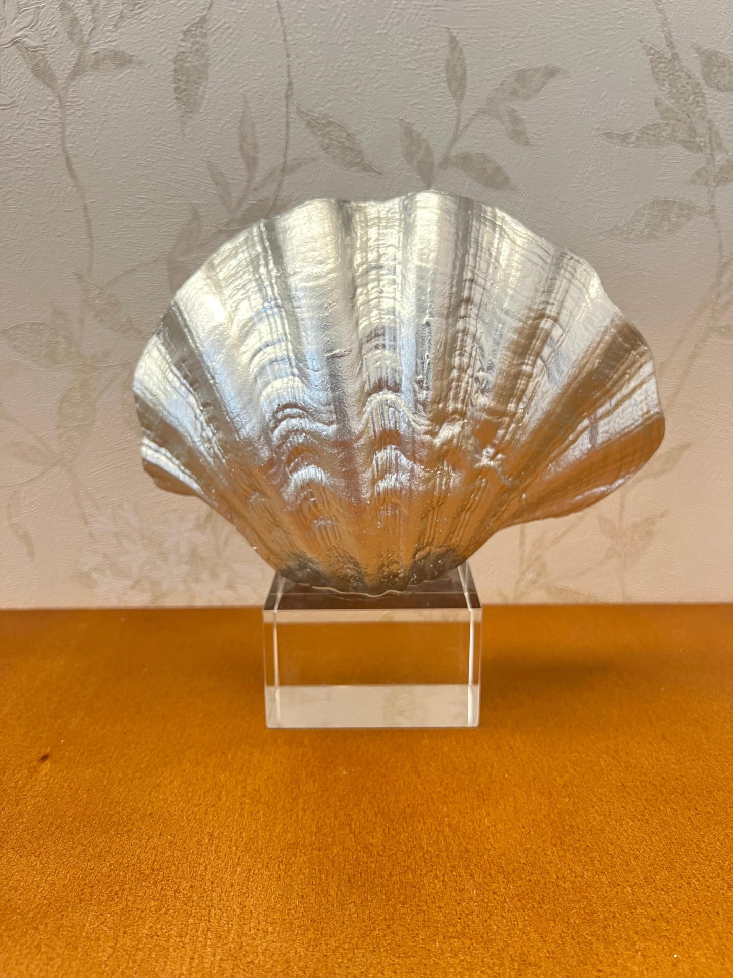 Oyster Coral Sculpture, Modern Ocean Style Accent, Shell Home Decor, Coastal Seashell Sculpture, Ocean Theme Table Art, Oyster Coral Statue