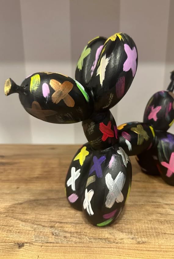 Balloon Dog Statue, Polyester Balloon Dog Figurine, Balloon Puppy Shelf Table Decor, Balloon Puppy Figurine, Balloon Animal Decor
