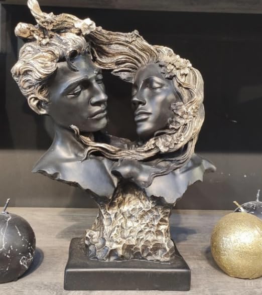 Couple Love Figurine, Romantic Sculpture, Lovers Bust Statue, Valentine’s Day gift, Art Decor Statue, Romantic Gift Idea, Art Decor Statue, Romantic Decor, Love Couple Decor