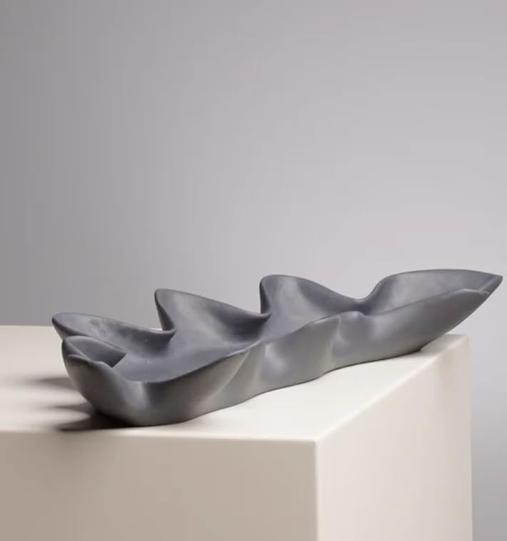 Wavy Edge Decorative Tray Set, Wavy Edge Tray, Modern Decorative Bowl, Unique Centerpiece Tray, Stylish Catch All Tray, Wavy Design Bowl, Modern Art Decor, Wavy Art Decor