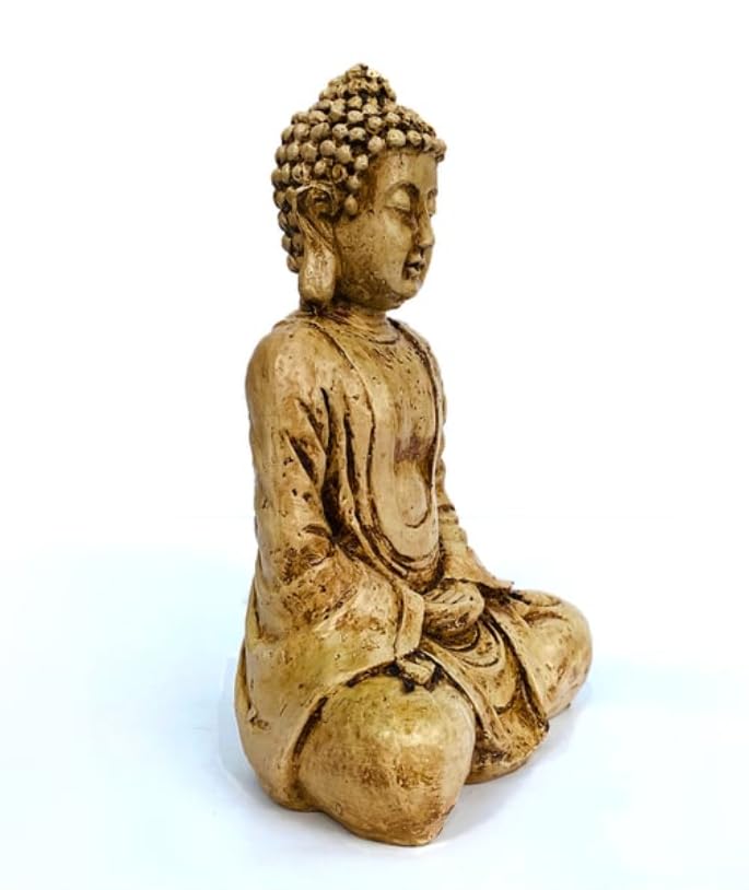 Meditating Buddha Statue, Polyester Buddha Figurine, Small Buddha Sculpture, Buddha Statue in Meditation Pose, Buddha Sculpture