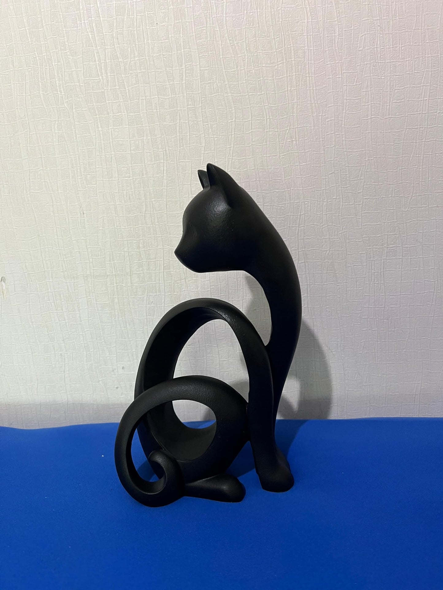 Abstract Cat Sculpture, Minimalist Cat Figurine, Geometric Cat Ornament, Cat Lover Gift, Home Accent, Geometric Cat Statue, Cat Sculpture, Cat Figurine