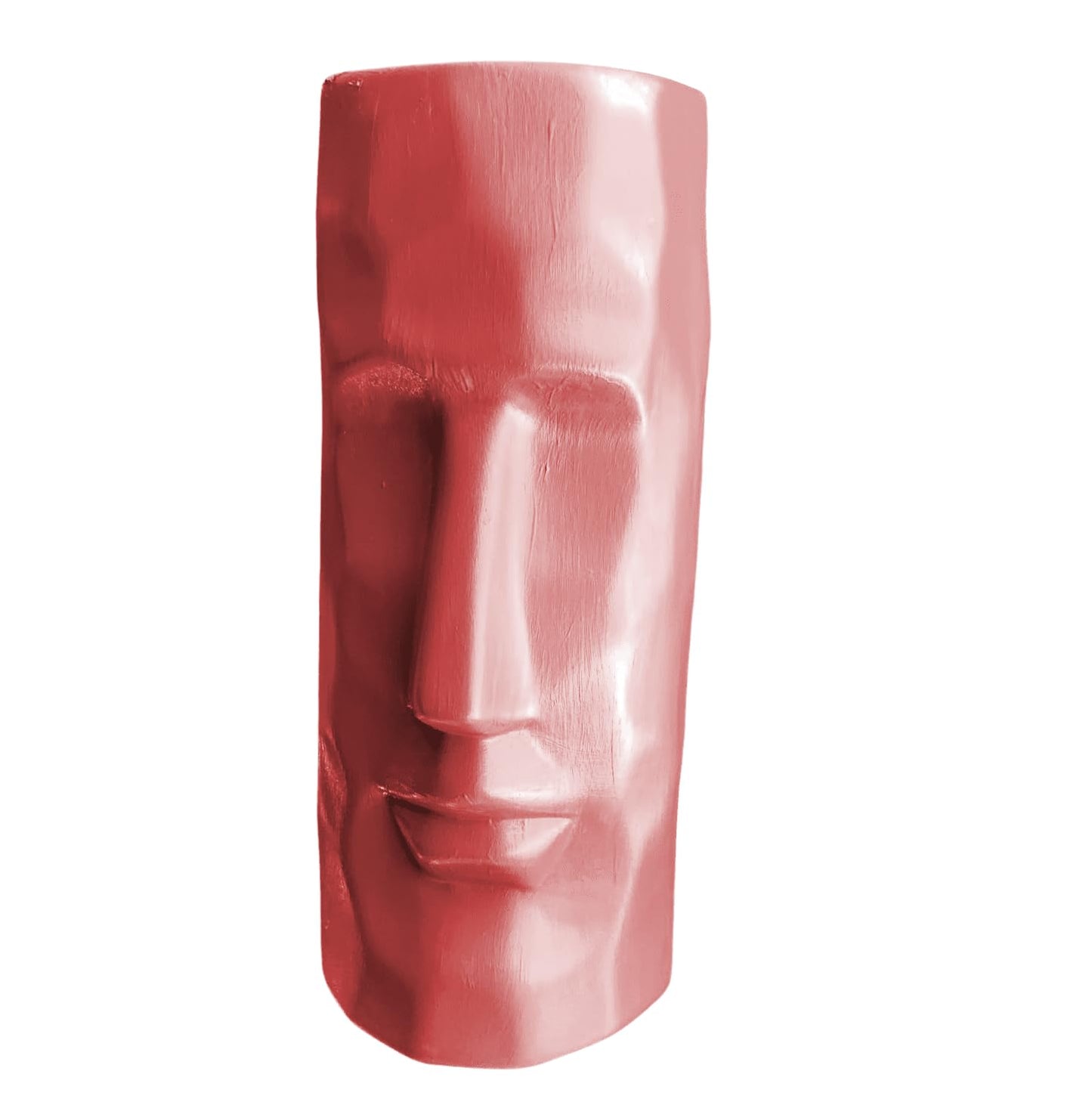 Moai Head Ceramic Vase, Face Ceramic Vase, Moai Head Vase, Face Shape Flowerpot, Polynesian Head Planter, Abstract Sculpture Vase, Face Vase, Moai Vase, Face Flowerpot Vase
