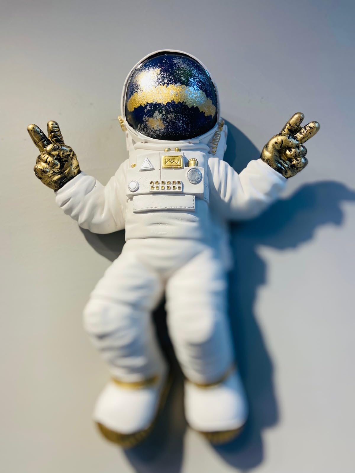 Astronaut Wall Sculpture, Space-themed Wall Decor, Astronaut Decor For Walls, Space Explorer Decorative Figurine, Astronaut Wall Figurine, Astronaut Wall Decor