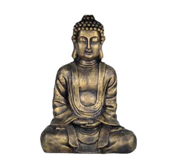 Meditating Buddha Statue, Polyester Buddha Figurine, Small Buddha Sculpture, Buddha Statue in Meditation Pose, Buddha Sculpture