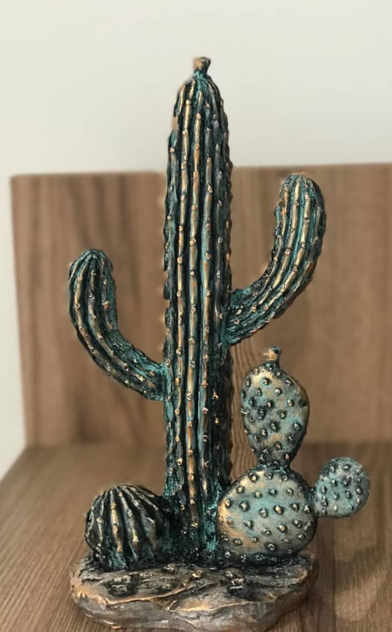 Decorative Cactus Statue, Polyester Cactus Decor, Cactus Statue, Cactus Home Decor, Artificial Cactus Art, Cactus Table Decor, Cactus Decor