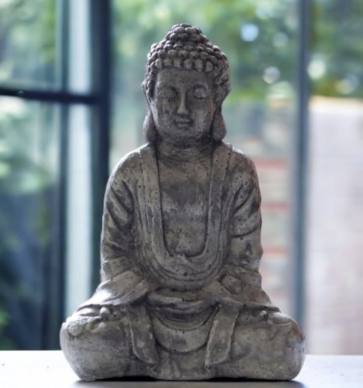 Meditating Buddha Statue, Polyester Buddha Figurine, Small Buddha Sculpture, Buddha Statue in Meditation Pose, Buddha Sculpture