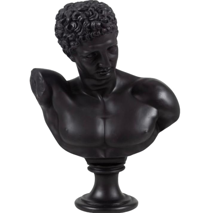 Greek Hermes Bust Statue, Classical Sculpture Bust, Neoclassical Home Decor, Hermes Bust Sculpture, Hermes Bust Figurine, Hermes Bust Decor, Hermes Statue, Hermes Sculpture