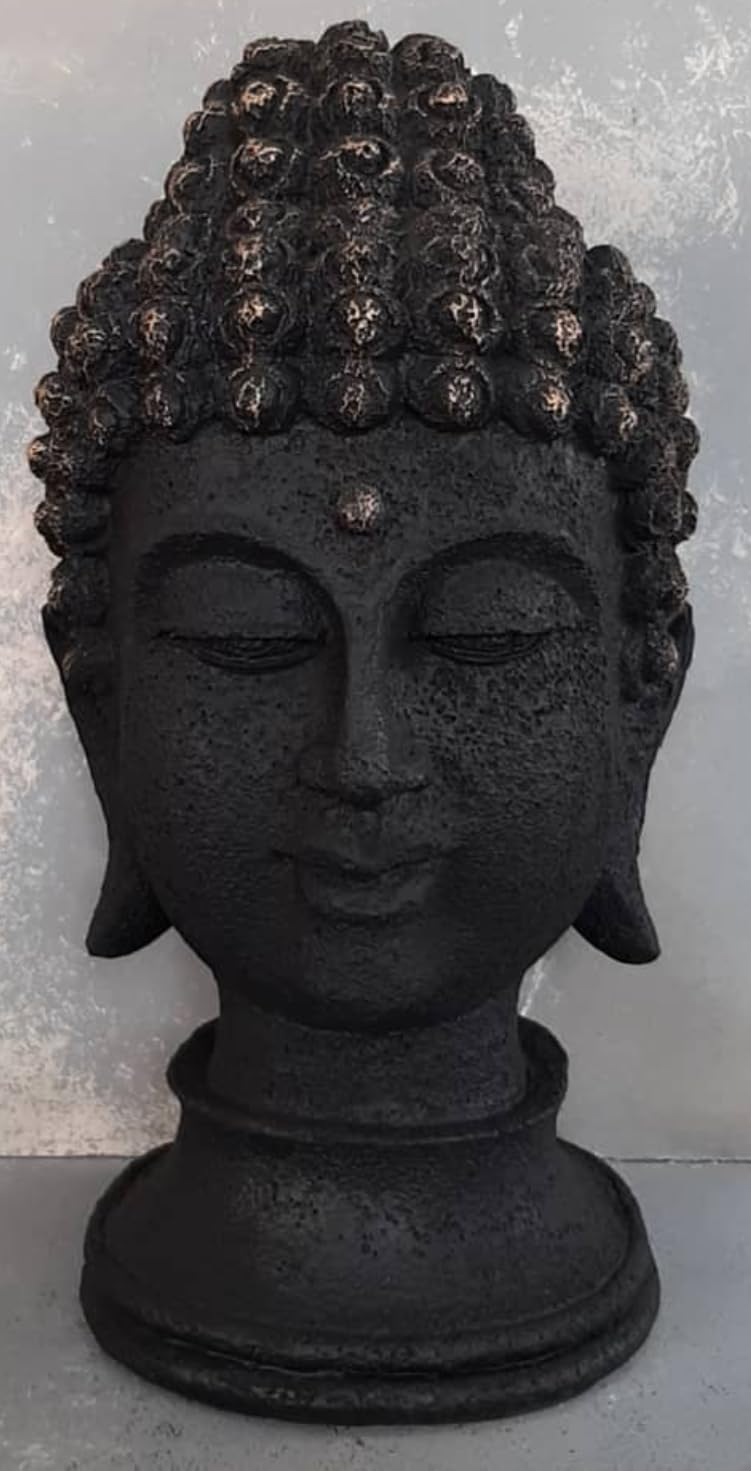 Buddha Head Statue, Buddha Bust, Feng Shui Statue, Buddha Face Sculpture, Buddha Face Decor, Zen Meditation Decor, Meditation Sculpture, Buddha Bust Decor, Buddha Bust Statue