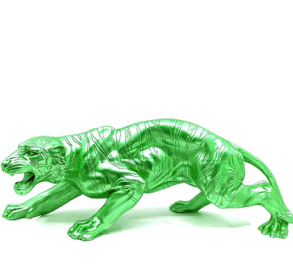 Handcrafted Tiger Sculpture, Animal Figurine, Tiger Statue, Tabletop Decor, Gift for Animal Lovers, Art Home Decor, Tiger Sculpture