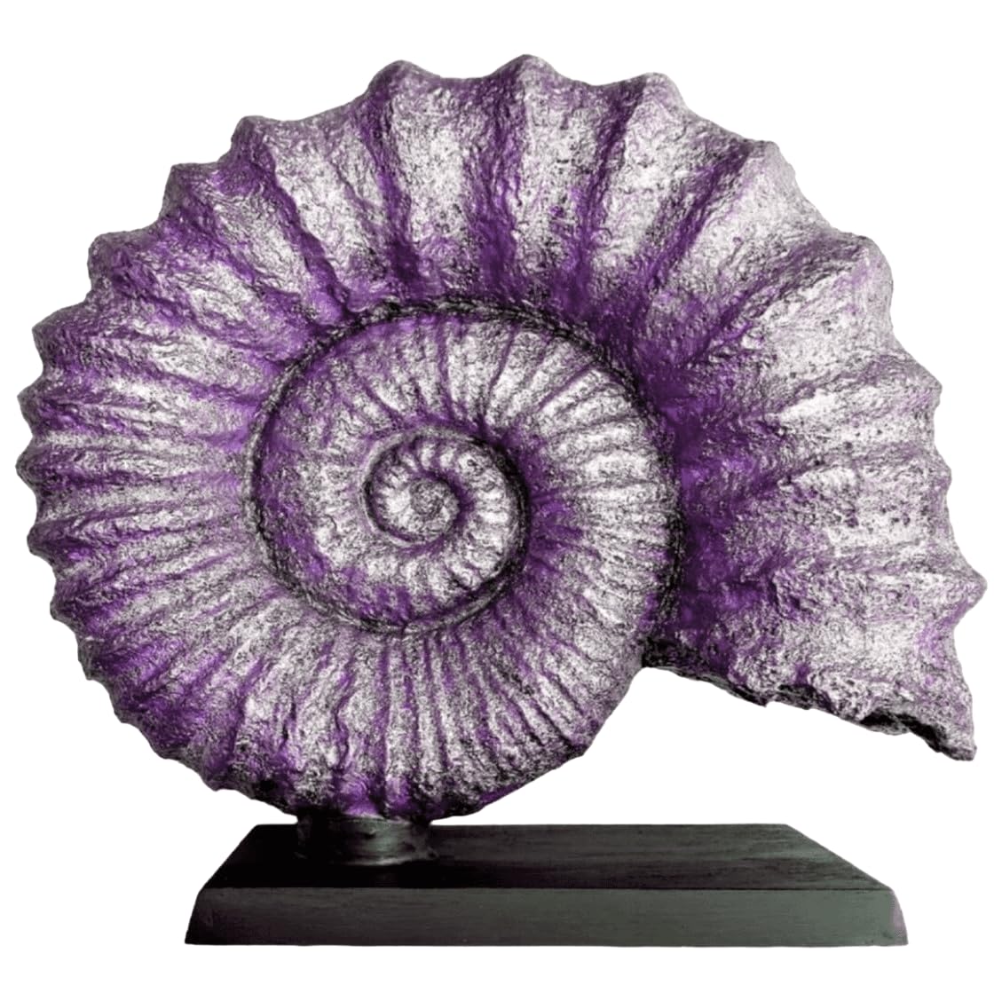 Seashell Sculpture, Fossil Shell Statue, Shell Art Decor, Oceanic Home Decor, Ocean Inspired Sculpture, Seashell Figurine, Ocean Sculpture,Nautilus Shell Decor