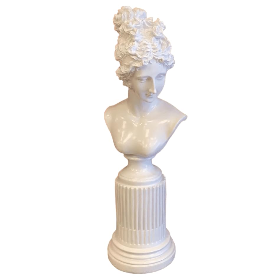 Female Bust Sculpture,Elegant Bust Statue on Decorative Pedestal, Lafayette Sculpture, Lafayette Bust Decor, Greek Bust Statue, Lafayette Statue, Lafayette Figurine