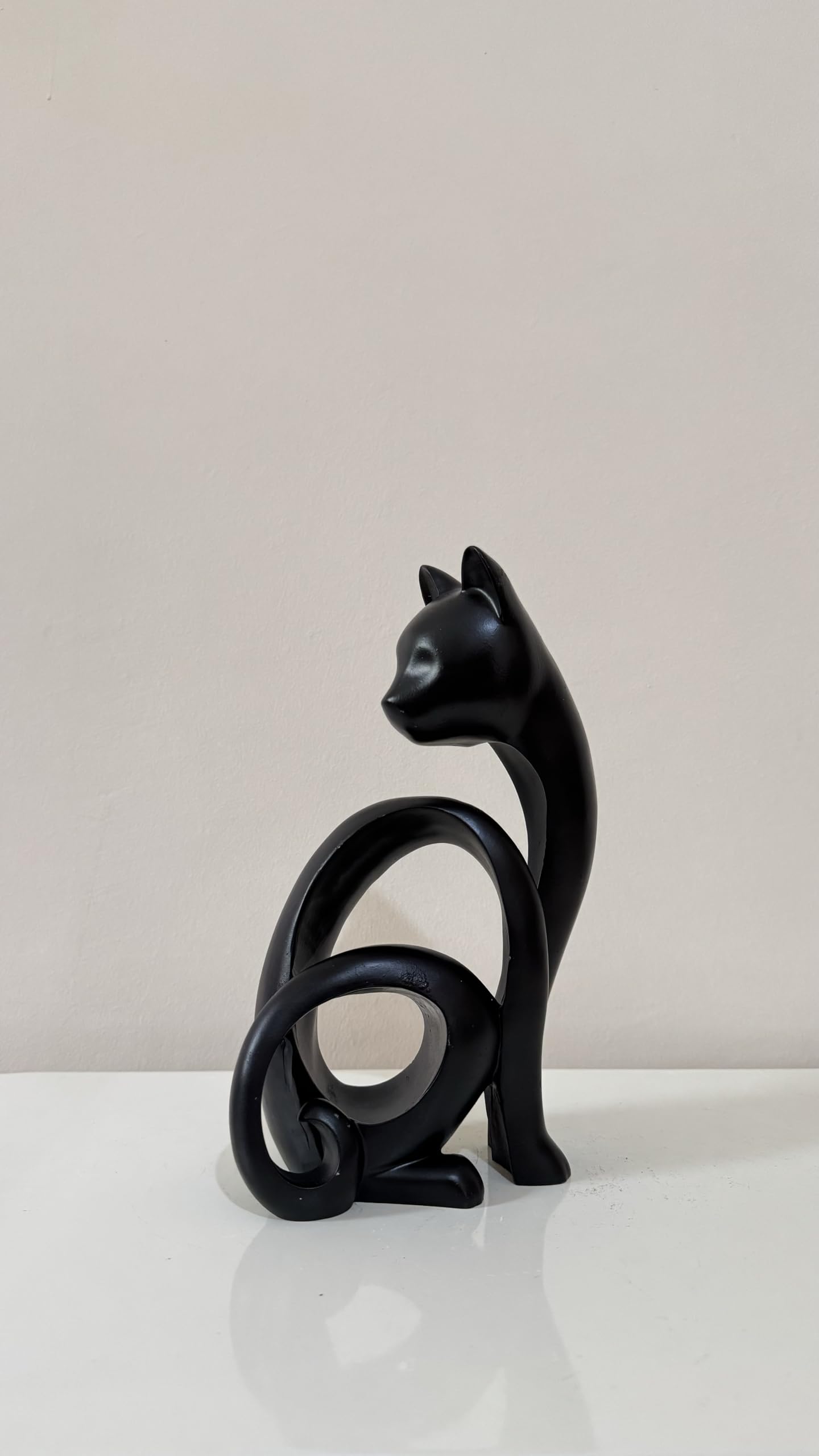 Abstract Cat Sculpture, Minimalist Cat Figurine, Geometric Cat Ornament, Cat Lover Gift, Home Accent, Geometric Cat Statue, Cat Sculpture, Cat Figurine