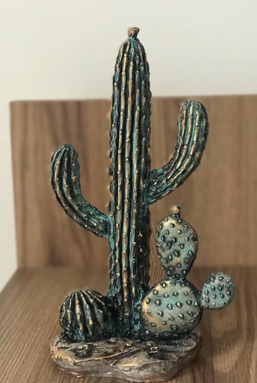 Decorative Cactus Statue, Polyester Cactus Decor, Cactus Statue, Cactus Home Decor, Artificial Cactus Art, Cactus Table Decor, Cactus Decor
