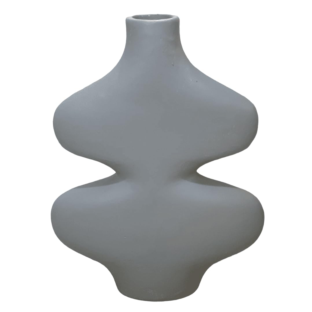 Wavy Ceramic Vase, Abstract decorative vase, Curved Design Vase, Abstract Art Decor, Ceramic Vase for Blooms, Home Accents, Wavy Vase, Abstract Vase, Curved Vase