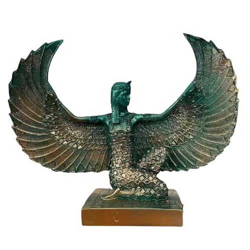 Egyptian Maat Statue with Open Wings, Ancient Egypt Maat Sculpture, Egyptian Winged Maat Figurine, Egyptian Mythology Statue of Maat, Maat Sculpture, Maat Statue, Maat Decor