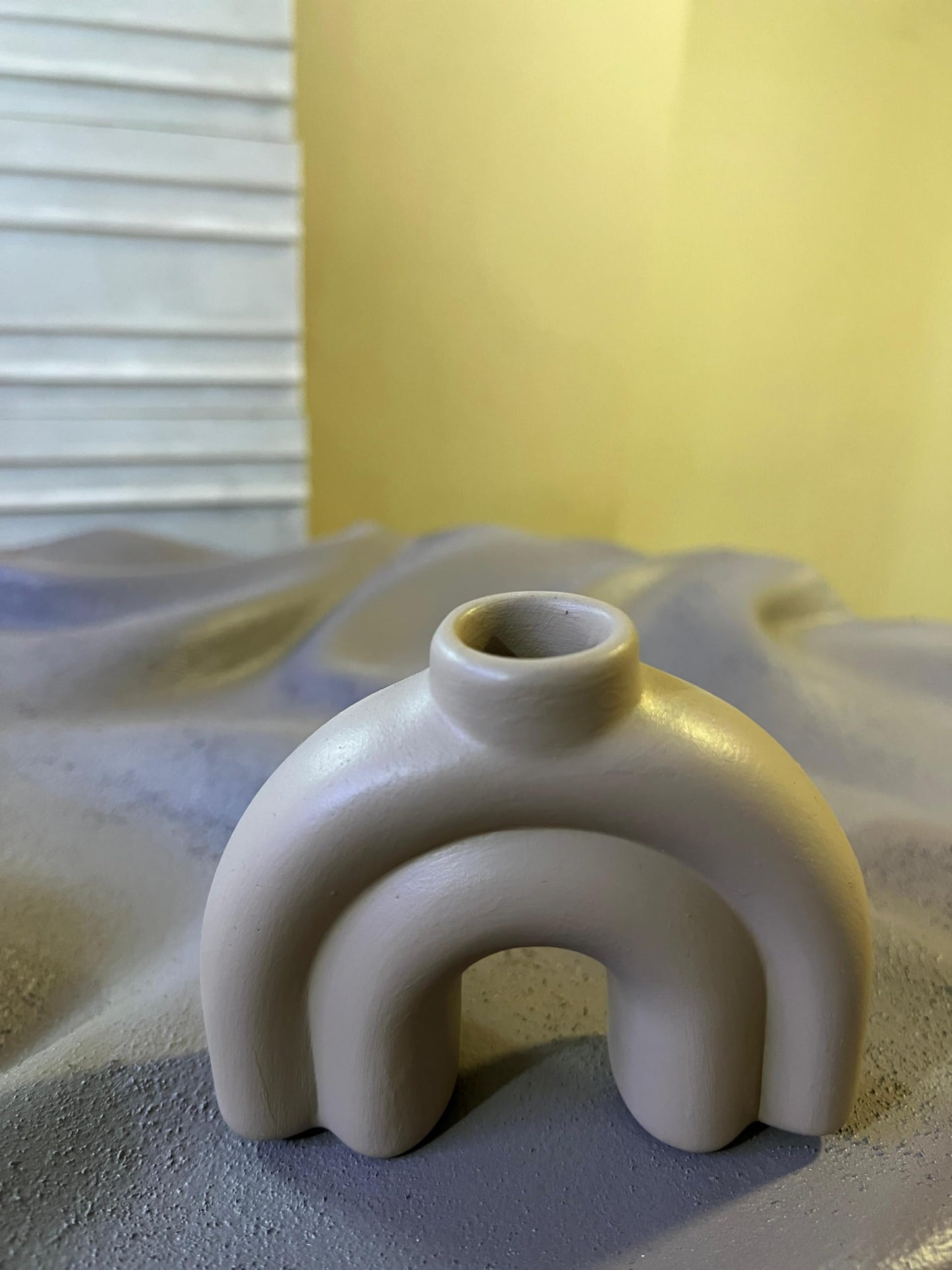 Vintage Style Candlestick Holder, Taper Candle Holder, Ceramic Candle Holder, Handmade Candle Holder, Small Candle Holder, Candle Holder