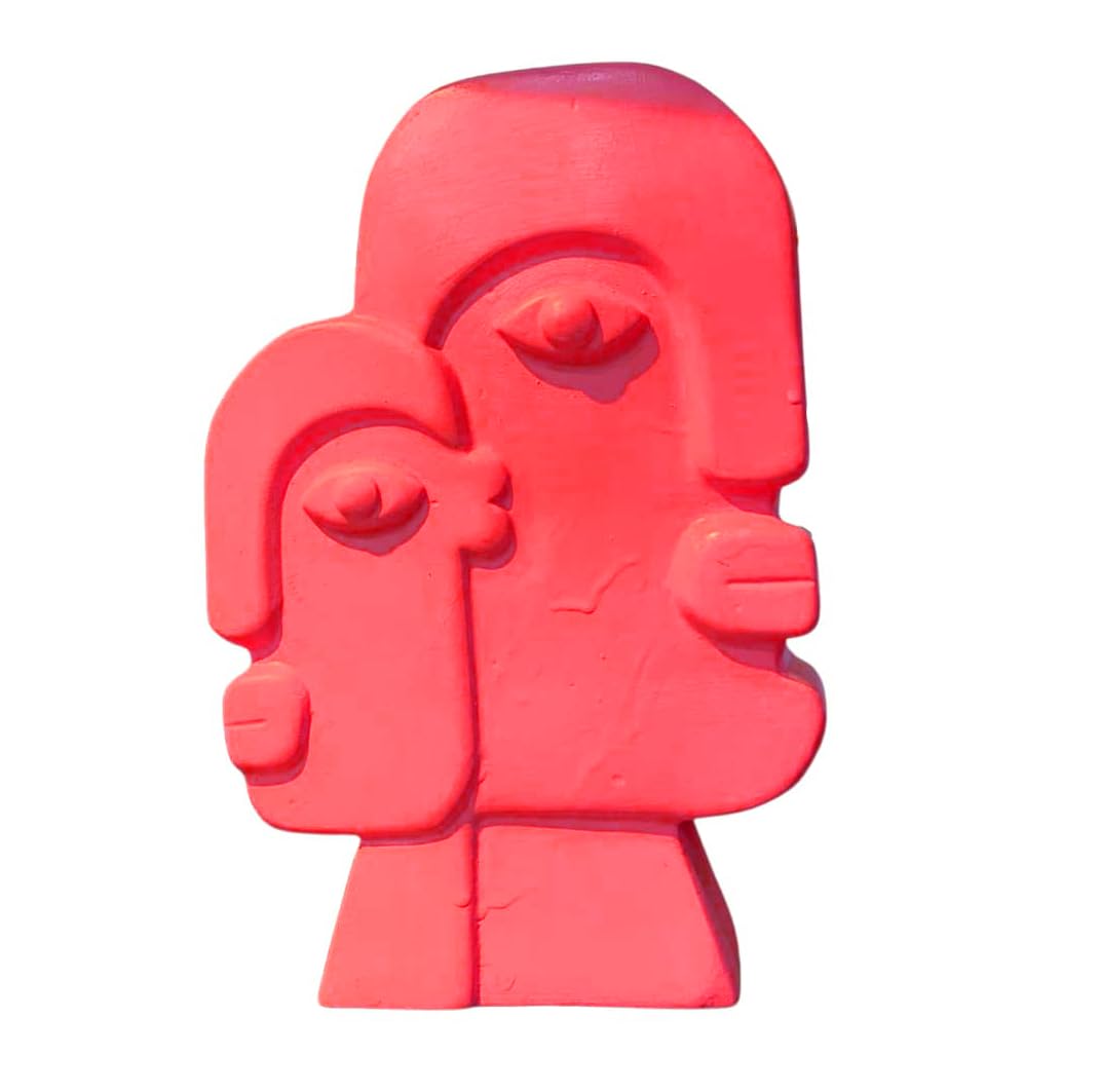 Ceramic Face Art Vase, Flower Face Vase, Abstract Face Sculpture, Nordic Style Vase, Nordic Rustic Decoration, Home Accents, Picasso Vase, Face Vase, Face Art Vase, Abstract Face Vase