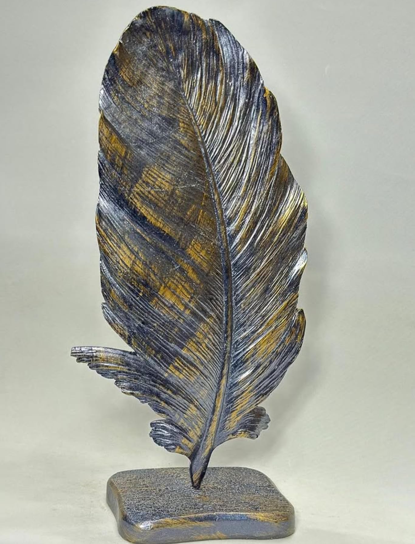 Feather Sculpture, Feather Accent Decor, Minimalist Feather Art, Modern Feather Statue, Home Decor Gift, Feather Decor, Feather Objects, Feather Statue, Feather Figurine