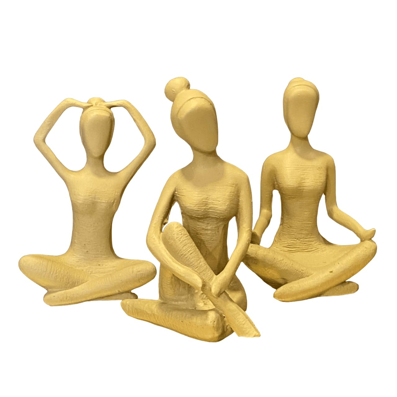 Abstract Yoga Figurines Set of 3, Zen Art Sculptures, Yoga Pose Tabletop Decor, Meditation Sculpture set, Yoga Figurine, Meditation Figurine, Yoga Sculpture, Yoga Statue