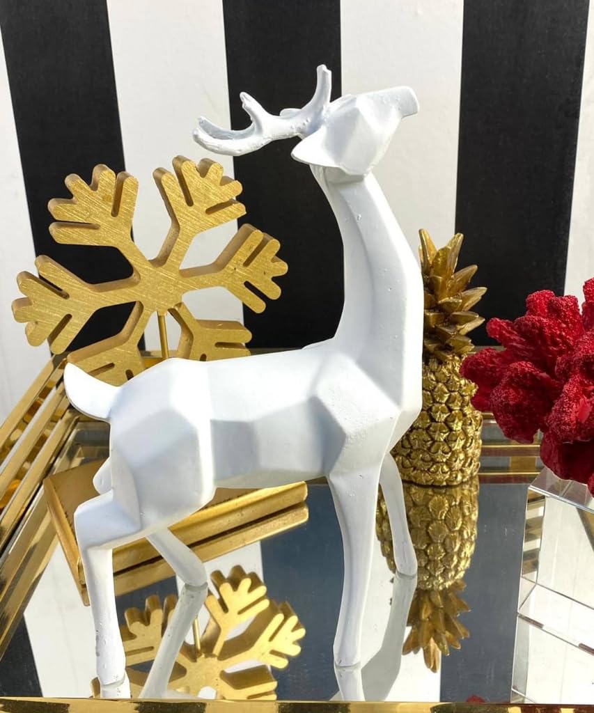 Modern Cubic Deer Statue, Geometric Deer Sculpture, Cubic Deer Statue, Cubic Deer Sculpture, Geometric Reindeer Decor, Cubic Reindeer Statue